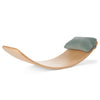 Wobbel pillow in Soft Sea Corduroy on Wobbel Original balance board | Conscious Craft